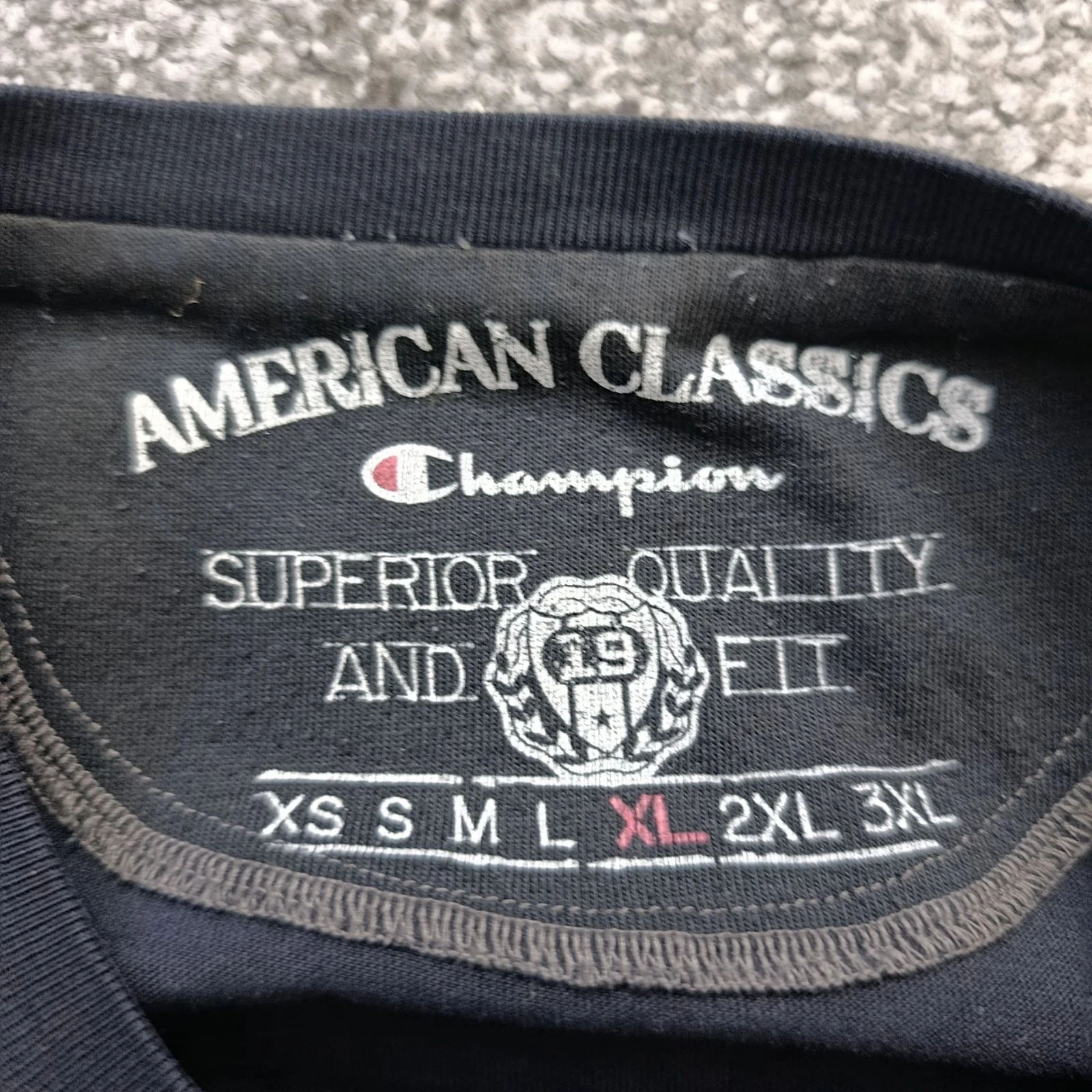 Champion Vintage American Classic T-Shirt Size XL Navy Blue – photo 3